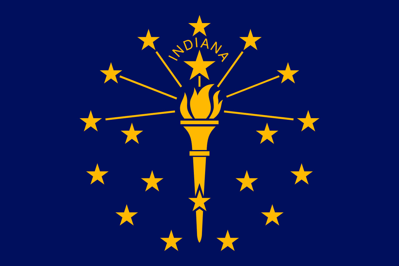 Flag of Indiana.