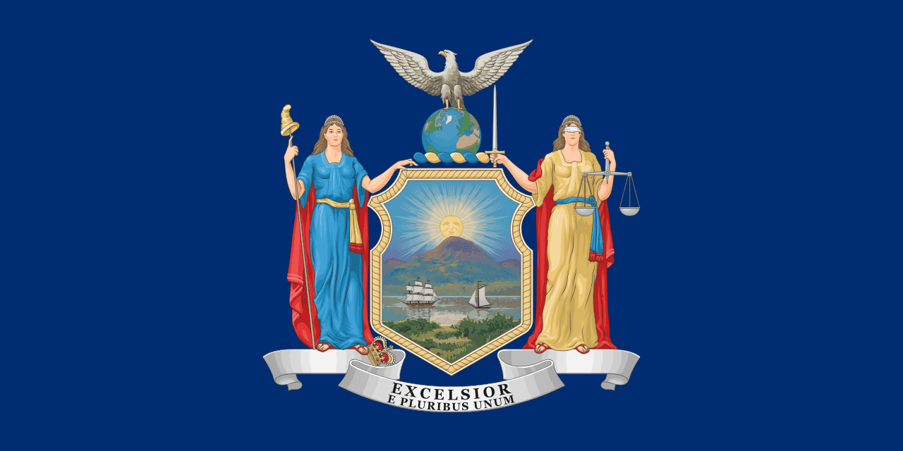 Flag of New York.